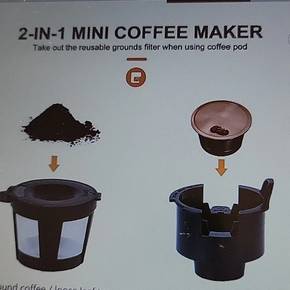 Litifo single serve coffee maker tea K Cup Pod 6-14 oz reservoir fast brew NEW…